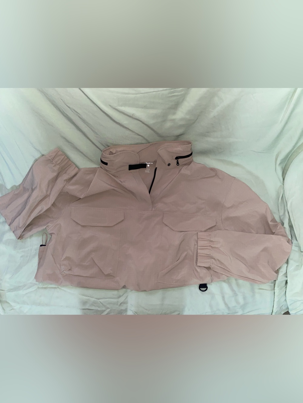Women’s Light Tan Utility Jacket w/ detachable hood